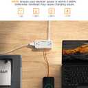 TESSAN Flat Plug Extension Cord 5 FT, Surge Protector Power Strip with 4 AC Outlets 1 USB C and 2 USB A Ports, 900 Joules Protection, Multiple Wall Outlet Extender Suitable for Office Dorm, Grey