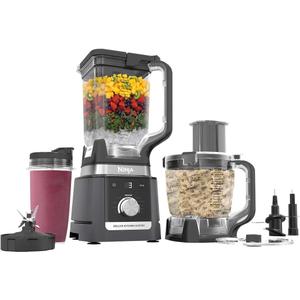Ninja Deluxe Kitchen System, 1600 Watts, Auto-iQ Technology, 2.6L Pitcher, 2.1L Food Processor, 710ml Single-Serve Cup, 7 Preset Programs, Smoothie Maker, Blender
