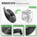WD08X23476 WD08X20674 Dishwasher Door Gasket Seal Compatible with GE and Hotpoint Dishwasher, Replacement Part WD08X10088 WD08X22094 WD08X23476-40PK 4466530 AP6041569 PS11774412 EAP11774412 PD00040002