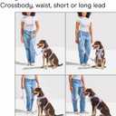 Wild One Hands-Free Adjustable Rope Dog Leash, Standard: 4' to 8.5' Long, .5" Wide, Adjustable for Crossbody, Waist & Handheld, Tan
