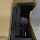 Wood Floating Shelves with Metal Hooks, Wall Mounted Coat Rack with Shelf Set of 2, Bathroom Wall Shelf with Removable Towel Bar, Hanging Shelves with 9 Hooks for Kitchen Entryway Coffee Bar, Black