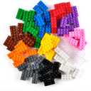 Strictly Briks Colored Bricks Starter Kit - Glow-in-The-Dark Building Bricks - Vibrant Color Building Set - Toy Kit with Blocks for Kids - 12-Hue 2x4, 96 Pieces, Ages 3+