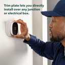 ecobee Trim Plate for Smart Thermostat Essential Only - Programmable WiFi Thermostat Accessory