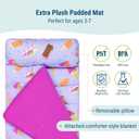 Wildkin Kids Original Nap Mat Cozy Kids Sleep Mat with Pillow, ideal for School & Travel