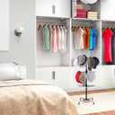 DOITOOL Rotating Hat Display Stand 3-Tier Metal Storage Rack for Hats Jewelry and Accessories Organizer 28.74X11.81X11.81In Home Bedroom Use