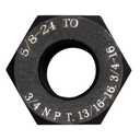 Steel Thread Adapter Convert 5/8-24 to 3/4 NPT, 13/16-16, 3/4-16