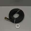 30FT Dehumidifier Drain Hose with 3/4 Inch FHT Connector, featuring Rust-Resistant Brass Fittings for Leak-Proof Connection, Perfectly Compatible with Most Dehumidifier Brands7 Length Options (Black)