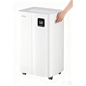 50 Pint Dehumidifier for Large Rooms & Basements, Up to 4,500 Sq.Ft, Automatic Humidity Control with Continuous Drain, Quiet 40dB, 24-Hour Timer, Wheels & Child Lock
