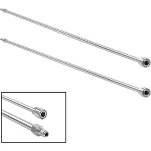 PWACCS 120 Inch Pressure Washer Wand Power Washer Extension Wand Replacement Universal Spray Lance for Pressure Washers 1/4" Quick Connect Fittings Stainless Steel 2 Pack 60 Inch Each