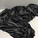 Flannel Black Guitar Dust Cover Soft Portable Protective Sleeve for Acoustic Classical Cutaways Guitars with Padding