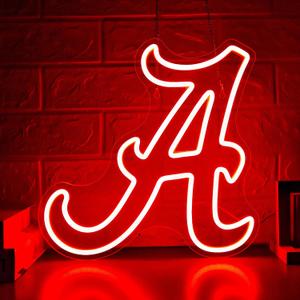 University Neon Sign for Wall Decor University Football Neon Light Man Cave, 13.2 * 13.2