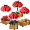 4 Pack Corrugated Plastic Plant Umbrellas for Outdoor Plants 12 Inch Garden Plant Shade Cover Hot Sun Animal Plants Umbrella for Patio, Potted Plant and Garden Beds Decor