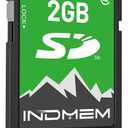 INDMEM 2GB SD Card, 2GB Class 4 Flash Memory Card 2G SLC Standard Secure Digital Cards for Old Digital Camera and Trail Camera(1Pack)