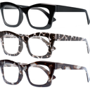 CCVOO Stylish Reading Glasses for Women, Eyeglasses, Blue Light Readers for Women, Computer Eye Glasses, Cheaters, +2.50