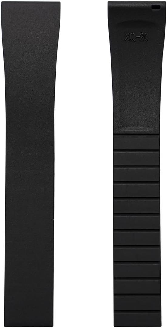 Fluororubber Watch Strap - Fast Release Cut-to-Size 19mm 20mm 21mm 22mm Watch Band with Buckle Soft Universal Waterproof Replacement Band Strap for Men Women