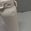 Ello Pop & Fill Stainless Steel Water Bottle with Quick Fill Technology, Double Walled Vacuum Insulated Metal, Leak Proof Locking Lid, Sip & Chug, BPA Free, Holiday Gift for Him Her, 22oz, 32oz, 40oz (Cream)