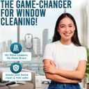 SqueeGBot Window Cleaning Robot Ideal for Panoramic Windows, Tiles, Mirrors, Robot Windows Cleaner with Intelligent AI 5.0 Navigation, Electric Window Cleaner Water Spraying, up to 5300 Pa