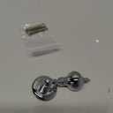 Solid Brass Cabinet Knobs with Polished Nickel Finish 2 Pack - Brass Drop Pulls for Dresser Drawers, Modern Kitchen Cabinet & Wardrobe Hardware, Durable Pendant Knobs for Bathroom Vanity