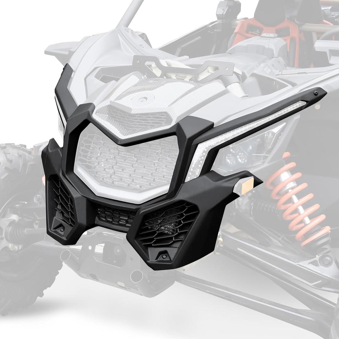 Front Fascia for Can-Am Maverick X3 / X3 MAX 2017-2024, Combined Plastic Front Bumper Fascia Kit, Replace #705009508