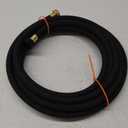 STYDDI Soaker Hose, 1/2" x 25 FT Round Rubber Garden Soaker Hose, Heavy Duty Water Seeper Soaker Hoses for Foundation Watering, Garden Beds, Garden, Lawn and Plants