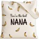 Canvas Tote Bag for Women, Tote Bag with Zipper Inner Pocket