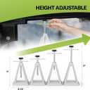 RVMATE Stack Jack 4 Pack with Cover, for RV, Camper and Trailer Stabilization, Aluminum RV stabilizer, Adjustable from 11 inch to 17 inch