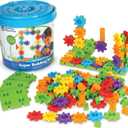 Learning Resources Gears! Gears! Gears! Super Building Toy Set, STEM Toys, Construction Toys, Gears for Kids, 150 Pieces, Ages 3+, Blue, Mini