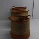 Baskets, Set of 3 for Home, Office, Dorm Room, Living Room, Bedroom, Bathroom, Nursery Storage and Organization (15x15x15in/14x14x14in/12x12x12in)