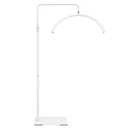 ebrlaxin Half Moon Light  LED Lash Lamp for Eyelash Extensions for Tattoo Artists, Nail Tech, Esthetician  Cool, Warm Lamp with Adjustable Brightness & Height & Brightness (Glossy White)