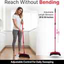Da Vinci Broom with Dustpan Combo Set, 16-Inch Curved Head, Pack of 2