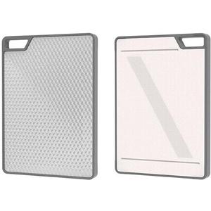 Stainless Steel Cutting Board,Double-Sided Meat Cutting Boards for kitchen,Food-GradeStainless Steel/Wheat straw PP, Food Chopping BoardEasy to Clean(26 * 35.8 * 1.8cm/10.3 * 14.1 * 0.8in)