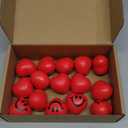 15  Pieces Heart Stress Relief Balls, Smile Funny Face Mini Foam Balls for School Carnival Reward, Valentine Party Gift Bag Fillers(Red)