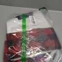 2 Pack Christmas Stockings with Wooden Name Tags, 3D Extra Large 18'' Xmas Socks for Fireplace Mantel Decor, Holiday Hanging Pet Stockings Set for Gifts (Style 4)