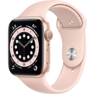 Apple Watch Series 6 (GPS, 44mm) - Gold Aluminum Case with Pink Sand Sport Band 