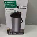 Coffee Carafe for Keeping Hot - Gezoss 102OZ / 3L Airpot Coffee Dispenser with Pump - Large Coffee Carafe for Hot Drinks Tea Liquid - Insulated Stainless Steel Hot Water Beverage Urn for Parties