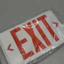 CM MZY Emergency Exit Sign, Red Double Face Exit Signs with Battery Backup, UL Certified, US Standards, Emergency Exit Light, AC 120V/277V, 1 Pack