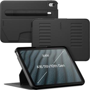 ZUGU Case for iPad 10th/11th Generation (A16) 10.9 inch 2022/2025 [Black]