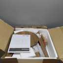 VASAGLE MAEZO Collection - Set of 2 Side Tables, 2-Tier Small Round End Tables, Nightstands with Tapered Legs, Curved Transitions, for Small Spaces, Living Room, Bedroom, Rustic Walnut ULET289K01