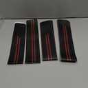 Car Door Sill Protector, Carbon Fiber Door Threshold Strip Sticker, Anti-Scratch Waterproof Doors Entry Edge Guard, Universal Auto Exterior Decoration Accessories for Car SUV Truck (Red-9PCS)