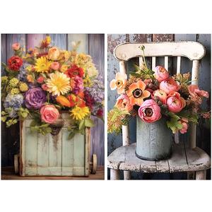 YOYA 2 Pack Diamond Painting Kits for Adults, Diamond Art Kits with Accessories & Tools, DIY Flowers 5D Diamond Painting Full Drill Gem Art Painting Kit for Home Wall Decor 12 x 16 Inch