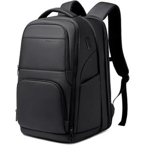 FENRUIEN Expanded Laptop Backpack for Men, TSA-Friendly Travel Backpack with USB Charging Port, Anti-Theft Business Work Pack, Water-Resistant Fits 15.6Laptop for Weekender
