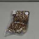 Virpo Women's Leopard Print Ruffles Hem Micro Shorts Stretch Y2k Low Rise Sexy Party Club Booty Shorts (2898 Small Leopard L)