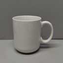 6 pcs White Ceramic Coffee Mugs 11oz Blank Ceramic Classic Drinking Cup Mugs For Milk Tea Cola Water