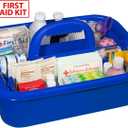 Akro-Mils 09185 Plastic Tote Tool & Supply Cleaning Caddy with Handle, (18-3/8-Inch x 13-7/8-Inch x 9-Inch), Blue, 6-Pack