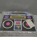 BLUE PANDA Boombox Pinata - 80s and 90s Theme Party Decorations, Hip Hop, Retro Birthday Supplies (16.5x12.8x3 In) - 90s Party Decorations - Boom Box Decor Pinata