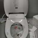ZMJH A201S Bidet Toilet Seat, Electric Smart Heated Seat with Slow Closes, Vortex Wash, Warm Dryer, Rear and Front Wash, Warm Water, Remote Control, and Night Light, White (Elongated)