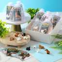 Fumete 25 Sets Vet Tech Gift Positive Emotional Resin Animal Support Motivation Pun Note Cards Employee Appreciation Bulk Customer Service Thank You Gift for Coworkers Teacher Staff Desk Pet