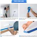 10 Rolls Painters Tape 2 inch Bulk Painter Tape Blue Wide Roll, Blue Masking Tape, 2 Inches x 55 Yards for General Purpose Wall Painting, Home Improvement