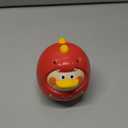 Tinabless Tummy Time Toys, Dinosaur-Duck Roly Poly Baby Toy, Musical Wobbler Toy | Tumbler Wobbler Toy for Newborns 3-12 Month Baby Boys and Girls Easter Basket Gift First Birthday Present (Red)