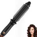 Thermal Brush Curling Iron for Long Dry Hair 30s Fast Heat Heated Round Brush for Curling & Volumizing & Straightener